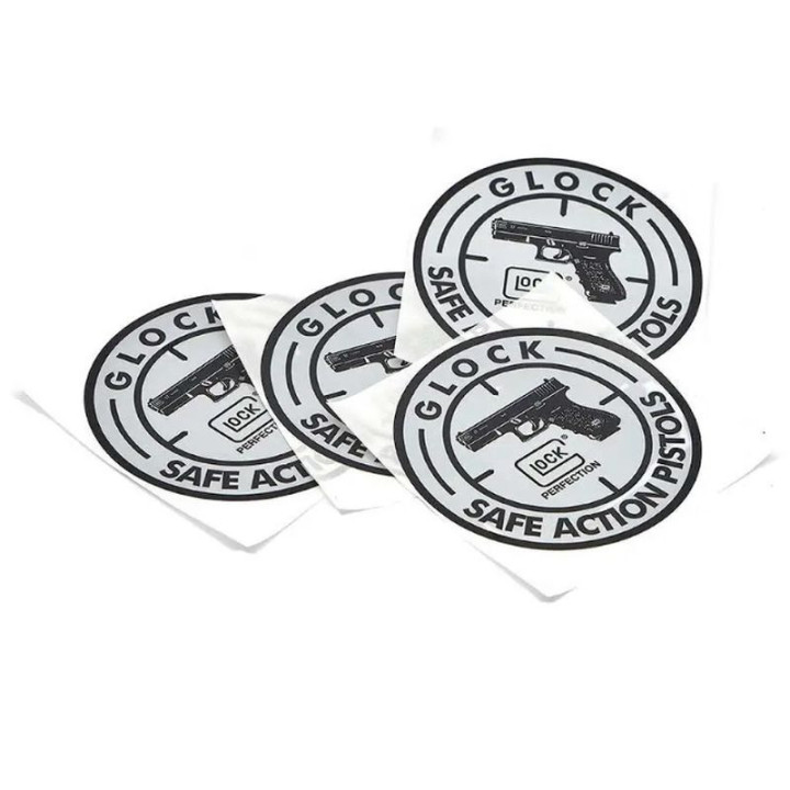 GLOCK Sticker / 10 cm diameter / SAFE ACTION PISTOLS