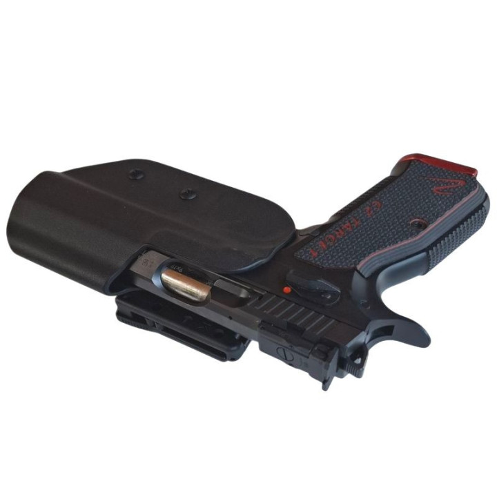RH HOLSTERS Kabura OWB Sport CZ Shadow   2 Target 6" / right / Tek-lok / 3 mm / black KYDEX