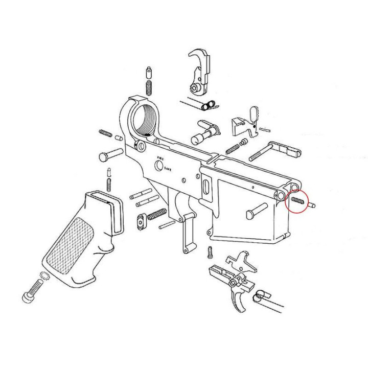 EEMANN TECH AR-15 Sprężyna blokująca     (180015)