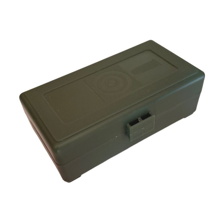 MEGALINE Pudelko na amunicję 9 mm /  50  sztuk / zielone