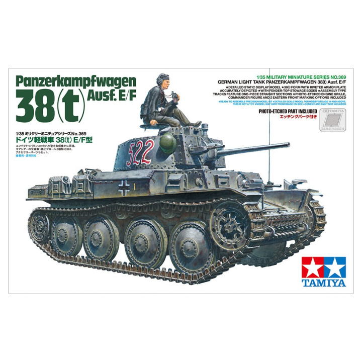TAMIYA 1/35 TAN Pz. Kpfw.38t Ausf. E/F 35369