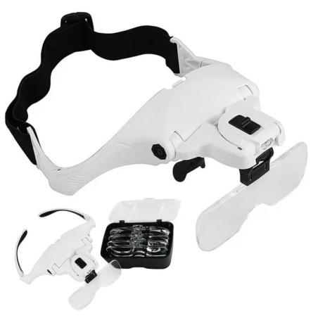 OKULARY - Lupa nagłowna 2 x LED (351)