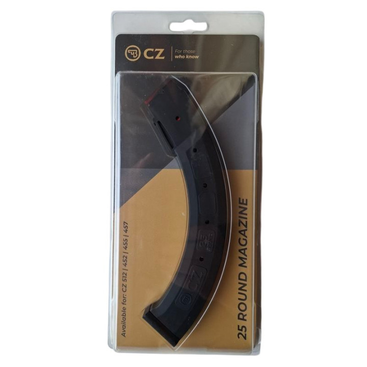 Magazynek do CZ 457/5/512 .22LR / 25     naboi (5123-1225-02ND) plast. / Ćeska zbrojovka