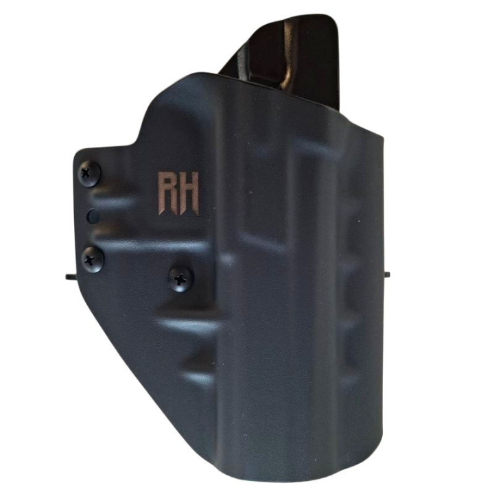 RH HOLSTERS Kabura OWB Frogy CZ P-07 /   right - 1/2 sweatguard / speedloops 40 mm / black KYDEX