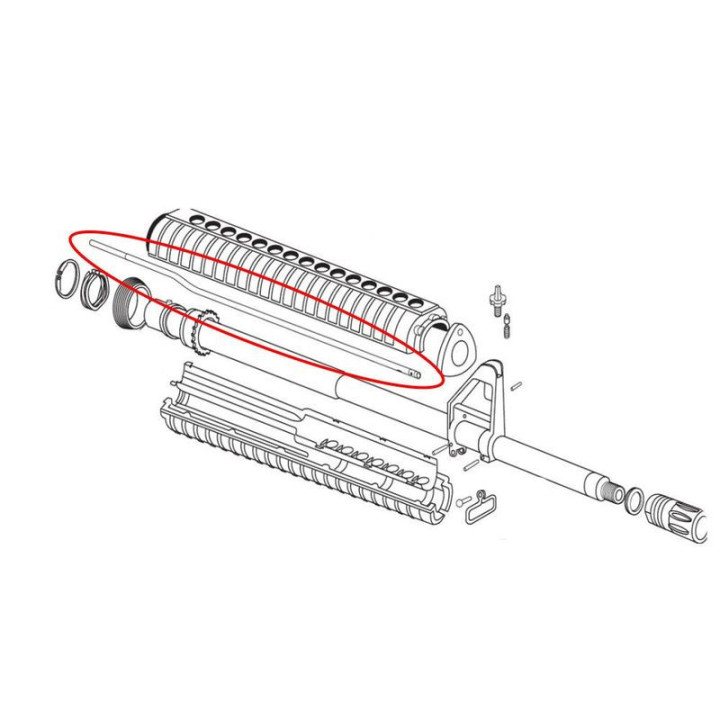 EEMANN TECH AR-15 Plynová trubka LONG      (180041)