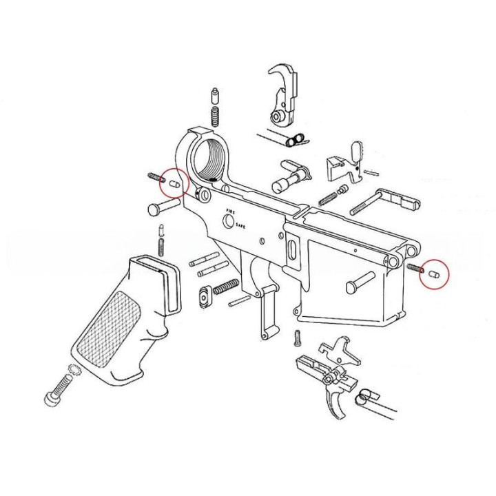EEMANN TECH AR-15 Kołek obrotowy         (180038)