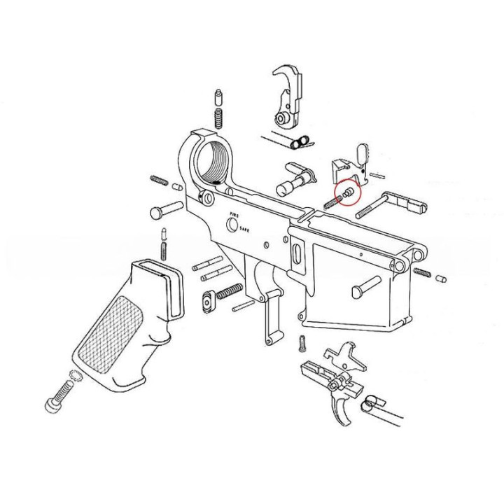 EEMANN TECH AR-15 Píst pro uvolnění závěru      (180031)