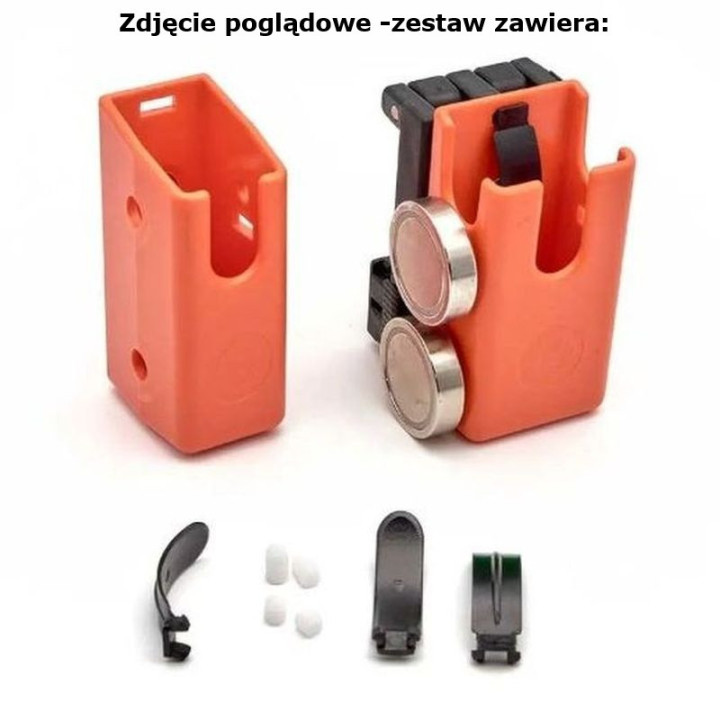 GHOST 360 CLIP D Ładownica z dwoma       magnesami / pomarańczowa (SGDMAG3DO / 029305)