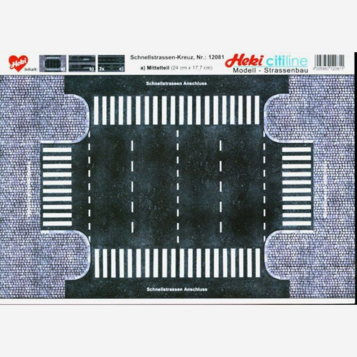 HEKI 12081 Street - Expressway / cardboard model