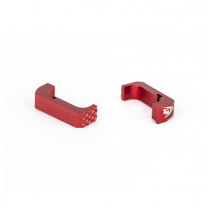 TONI SYSTEM GLOCK Magazine Release for Glock Gen. 4/5 (PMPG5) - RED / Extended