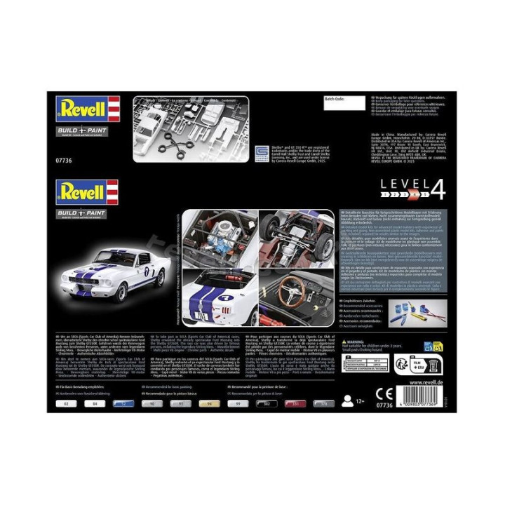 REVELL 1/24 1966 SHELBY GT 350R 'STIRLING MOSS' (07736)