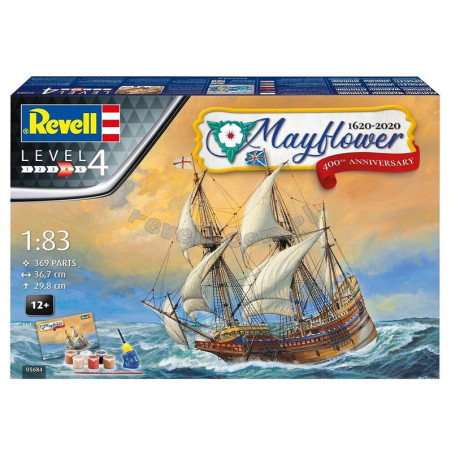 REVELL 1/83 MYFLOWER 400TH ANNIVERSARY GIFT SET (05684)