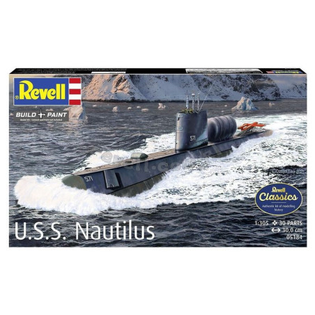 REVELL 1/305 OKRĘT PODWODNY ATOMOWY      "U.S.S NAUTILUS" (05184)
