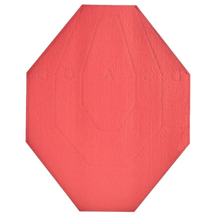 IPSC cardboard shield white and red / 50 pieces (204100) ET