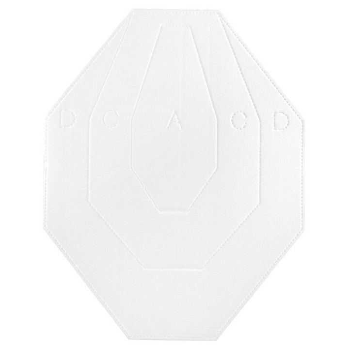 IPSC CARDBOARD bílá a červená / 10 kusů (204100) ET
