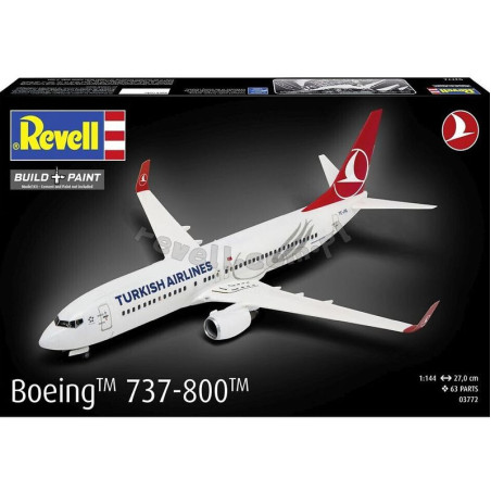 REVELL 1/144 AIRCRAFT BOEING 737-800 TURKISH AIRLINES (03772)