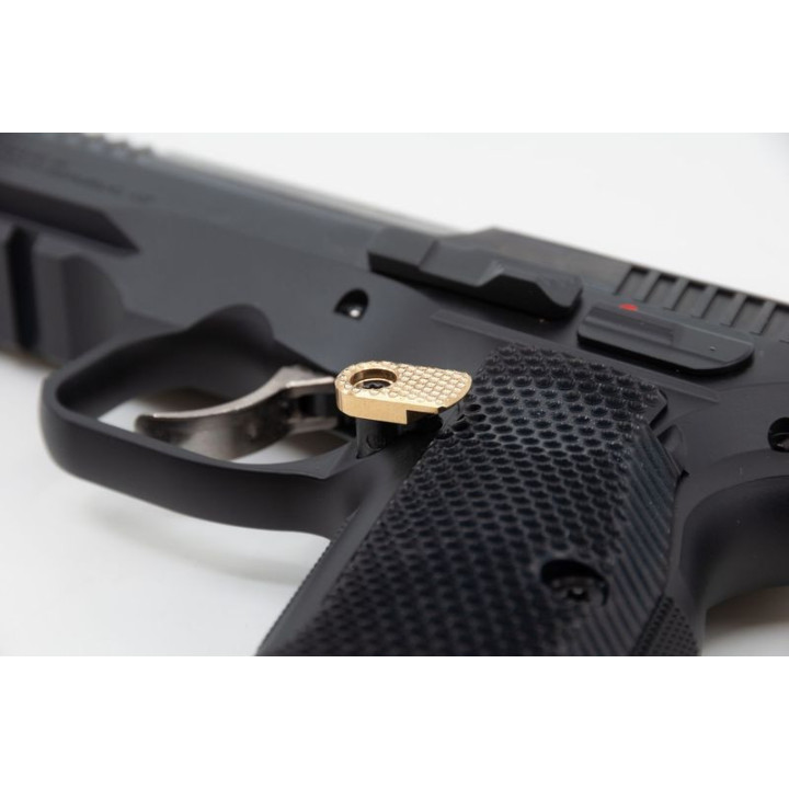 ARMANOV Krytka páčky zásobníku Spider Line / Black (MRBCZALEXT-BL) pro CZ Shadow 2, TS 2 - prodloužená