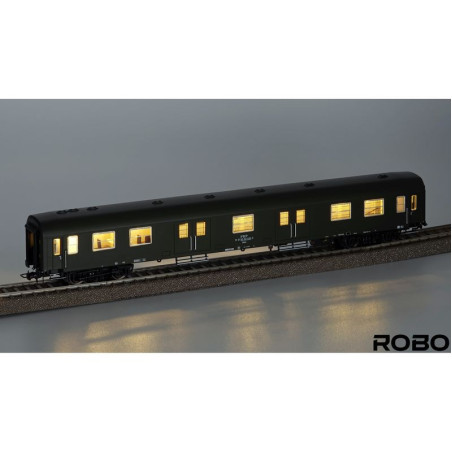 ROBO 280011 WAGON BAGAŻOWY TYPU 209C PKP STACJA SZCZECIN (z oświetleniem starszego typu)