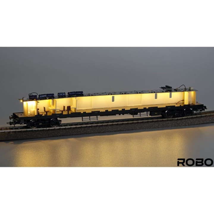 ROBO 280011 WAGON BAGAŻOWY TYPU 209C PKP STACJA SZCZECIN (z oświetleniem starszego typu)