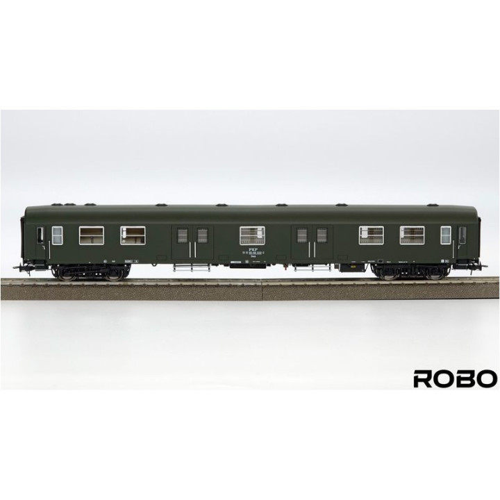 ROBO 280011 BAGGAGE WAGON TYPE 209C PKP STATION SZCZECIN (with older type lighting)