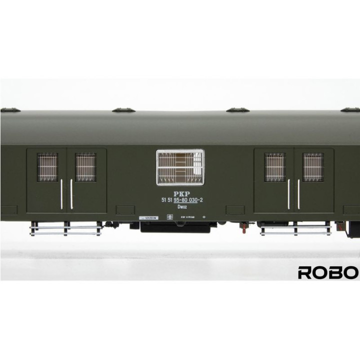 ROBO 280011 WAGON BAGAŻOWY TYPU 209C PKP STACJA SZCZECIN (z oświetleniem starszego typu)