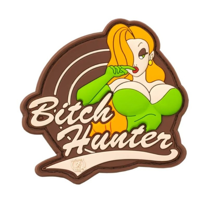 Nášivka na suchý zip Bitch Hunter / Desert (13058)