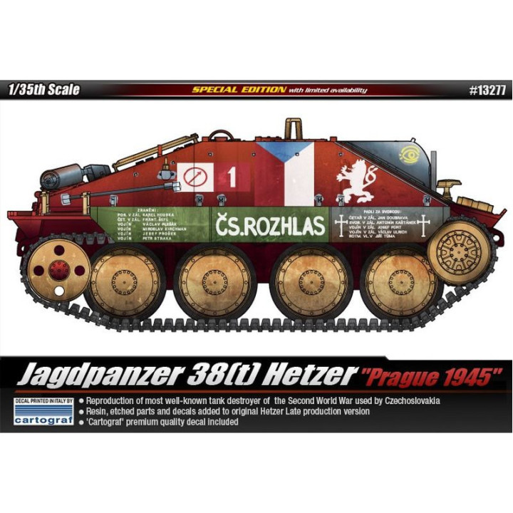 ACADEMY 1/35 Jagdpanzer 38(t) Hetzer     "Prague 1945" (13277)