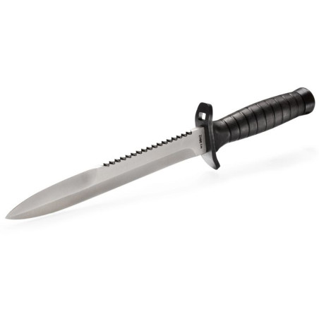 Silver military knife with saw pattern 98 NZ