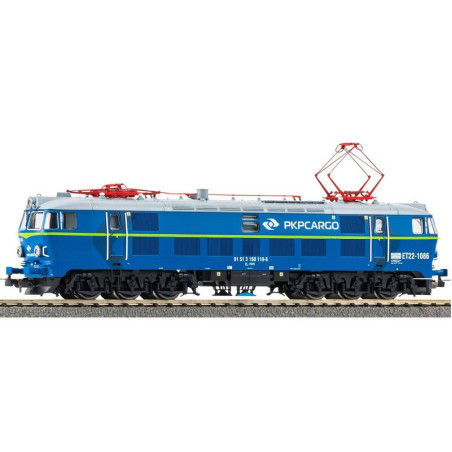 PIKO 96346 LOKOMOTYWA ELEKTRYCZNA ET22   PKP Cargo ep. VI + PluX22 Cargo / z dźwiękiem