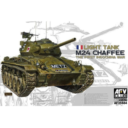 AFV CLUB 1/35 M24 Chaffee lehký tank francouzský (35S84)