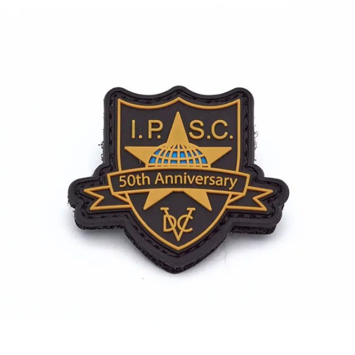 EEMANN TECH IPSC Naszywka PVC z rzepem   50th Anniversary (305004)