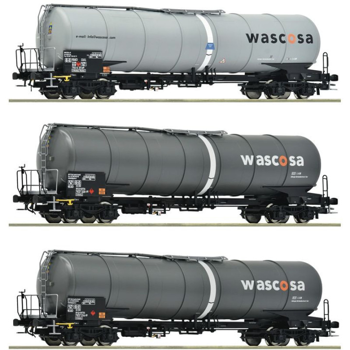 ROCO 6600143 WAGON CYSTERNA WASCOSA      ep.V-VI zestaw 3 wagony