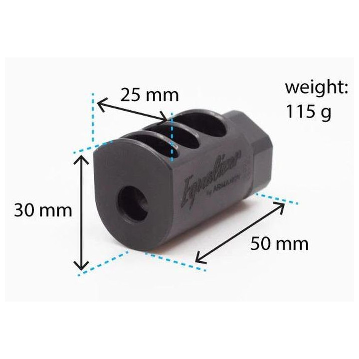 ARMANOV COMPENSATOR PCC 9 mm / 1/2 28 (MB9MMEQ-1228) Equalizer Steel