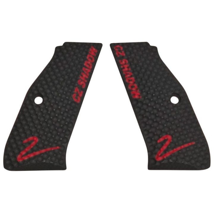 LOK GRIPS Obložení pro CZ Shadow 2 (PALM SWELL BOGGIES) černé s červeným nápisem