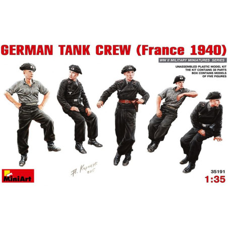 MINI ART 1/35 German Tank Crew France 1940 (35191)