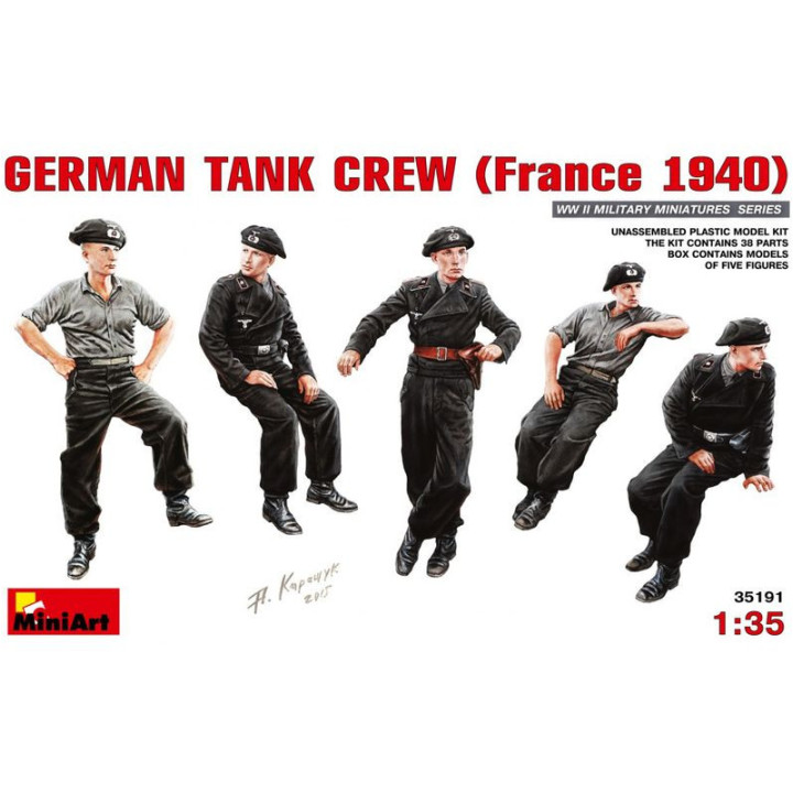 MINI ART 1/35 German Tank Crew France 1940 (35191)