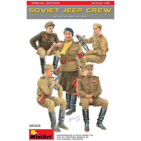 MiniArt 1/35 Soviet Jeep crew. Special   Edition (35313)