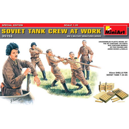 MiniArt 1/35 SOVIET TANK CREW AT WORK WW II (35153)