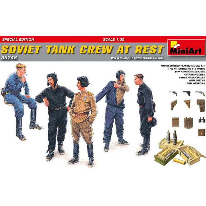MiniArt 1/35 SOVIET TANK CREW AT REST WW II (35246)