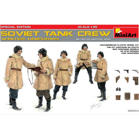 MiniArt 1/35 SOVIET TANK CREW WINTER WW  II (35244)