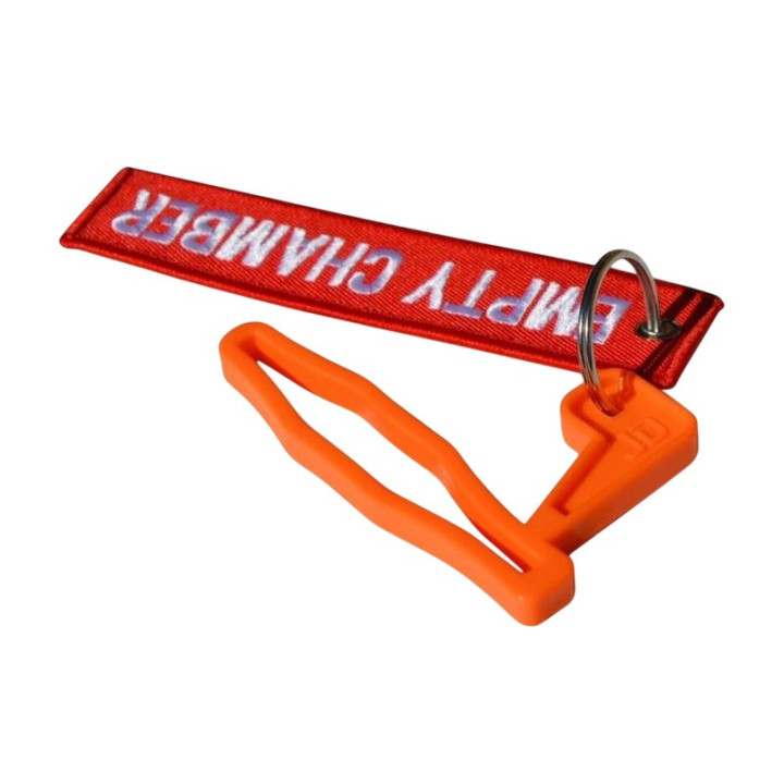 Safety flag for shotgun - with pendant / orange