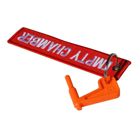 Safety flag for gun - with pendant / orange