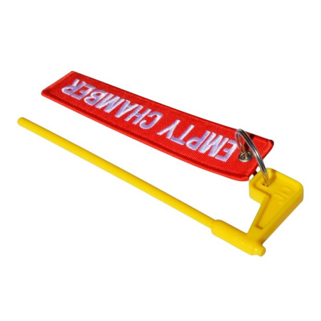 Safety flag for rifle - with pendant / yellow