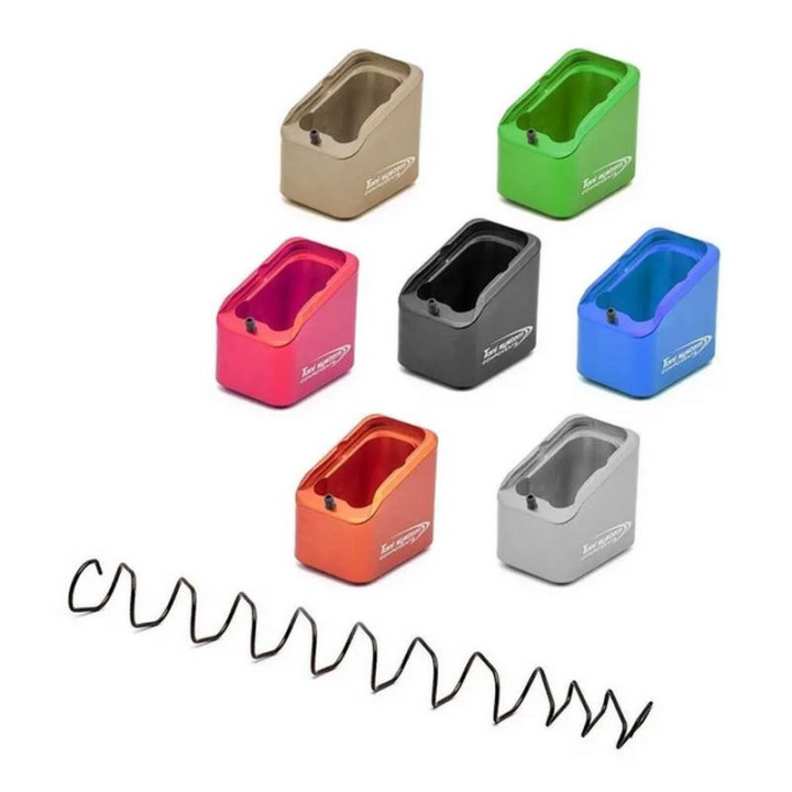 TONI SYSTEM GLOCK Stopka magazynka (+6   naboi) RED do Glock 17, 19, 22, 34, 35 ( PADGLOP) ze sprężyną