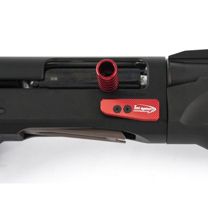 TONI SYSTEM BENELLI Płytka zwalniająca   do Benelli M2 SP (PMM6-RE) czerwona / pwiększona