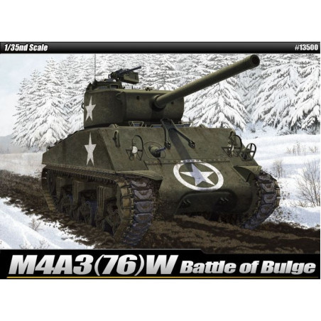 ACADEMY 1/35 M4A3(76)W Sherman Battle of Bulge (13500)