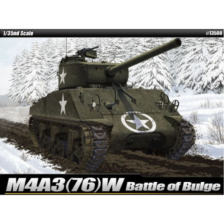 ACADEMY 1/35 M4A3(76)W Sherman Battle of Bulge (13500)