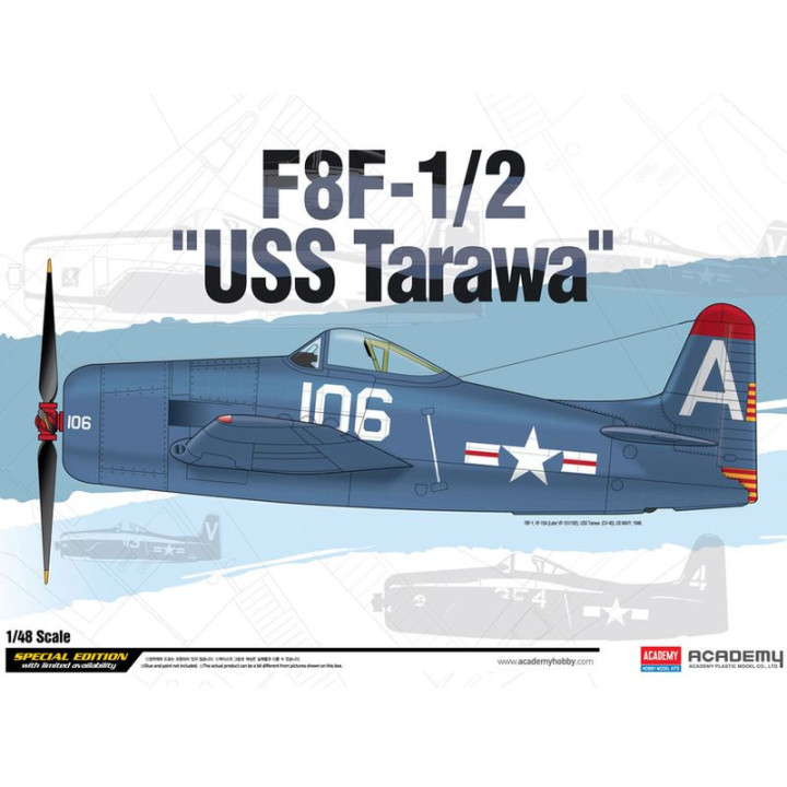 ACADEMY 1/48 F8F-1/2 "USS Tarawa" (12313)