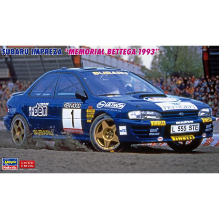 HASEGAWA 1/24 SUBARU IMPREZA "1993       Memorial Bettega" (20768)