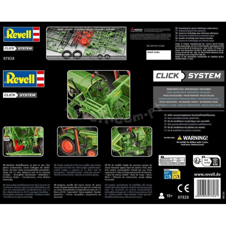 REVELL 1/24 Fendt F20 Dieselross Easy-Click System (07828)
